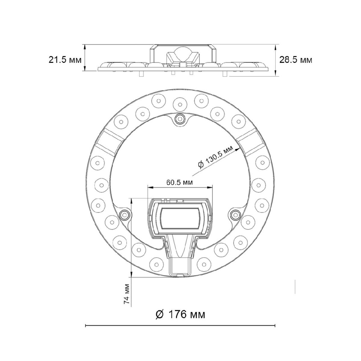 Светодиодный модуль Novotech Vax LED 18W 4000K 357750 в Санкт-Петербурге