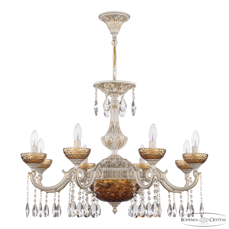 Подвесная люстра Bohemia Ivele Crystal AL78101P/8/250 A WMG P Amber/M-1F в Санкт-Петербурге