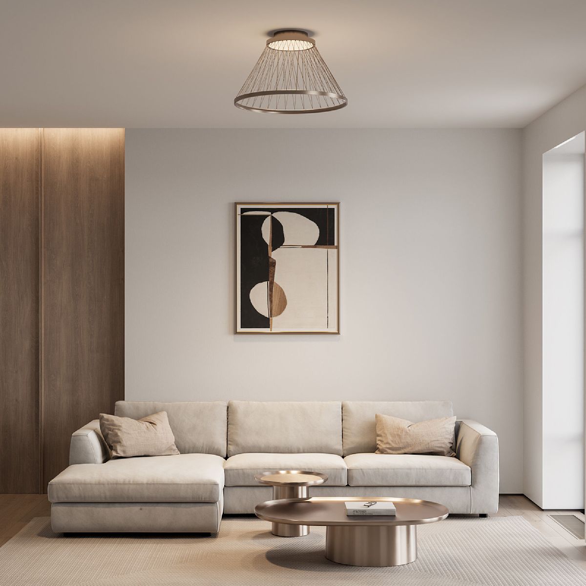 Потолочная люстра Eurosvet Cesta 40019/1 LED коричневый a069291 в Санкт-Петербурге