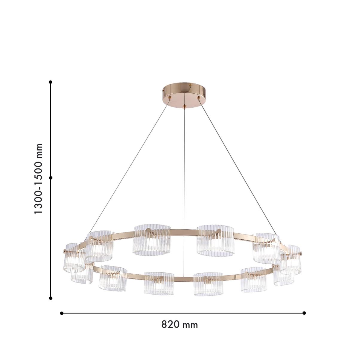 Подвесная люстра Favourite Ori 4248-12P в Санкт-Петербурге