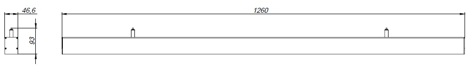 Потолочный линейный светильник Светон Лайнер 10-26-Д-120-0/ПТ/О-4К80-П54 -1260/50/60 CB-C0400005 в Санкт-Петербурге