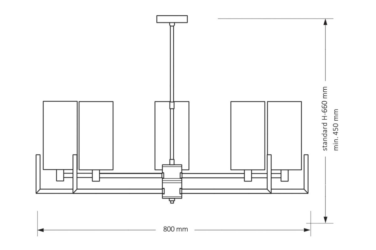Люстра на штанге Kutek Mood Nemi NEM-ZW-5 (Z) в #REGION_NAME_DECLINE_PP#