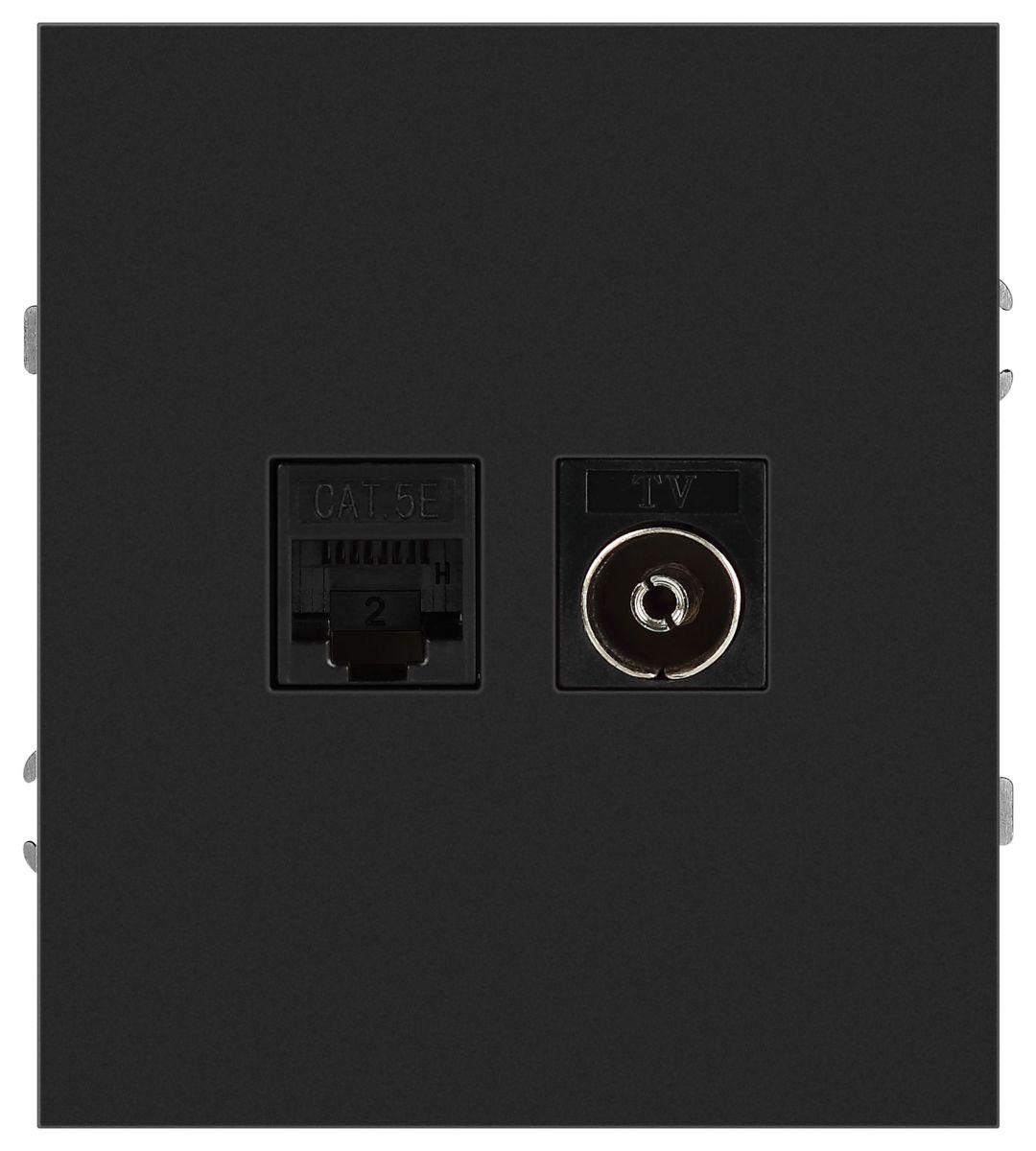 Розетка Эра Arktik 16-3110-05 комбинированная RJ45+TV антрацит Б0070498 в Санкт-Петербурге