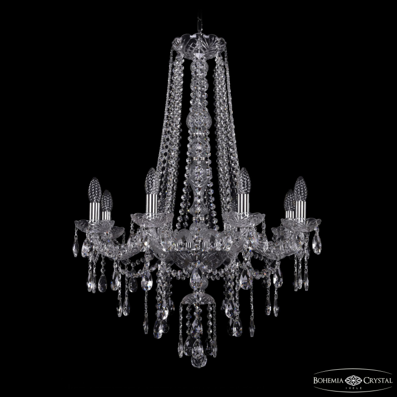 Подвесная люстра Bohemia Ivele Crystal 1415/8/220/h-85 Ni в Санкт-Петербурге
