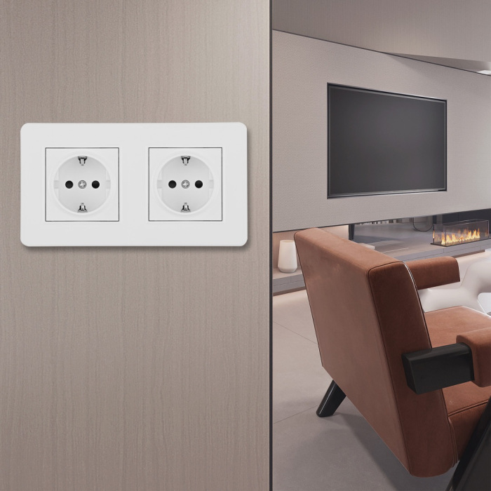 Розетка Arte Milano SET16-2-40-1x2 white в Санкт-Петербурге