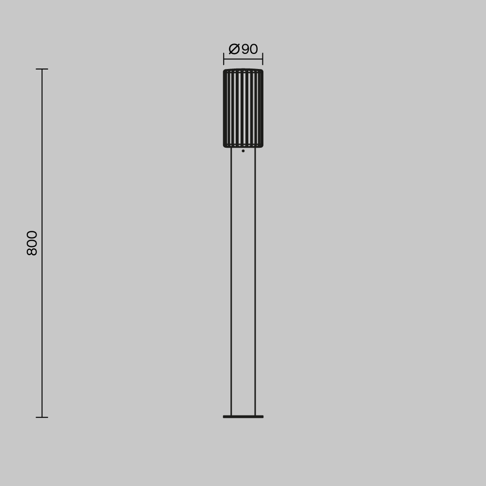 Ландшафтный светильник Maytoni Rib O502FL-01B1 в Санкт-Петербурге
