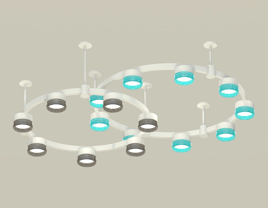 Комплект подвесного светильника Ambrella Light Techno Ring XR92211200 (A9221, A9226, C9241, C9236, N8488, N8484) в Санкт-Петербурге
