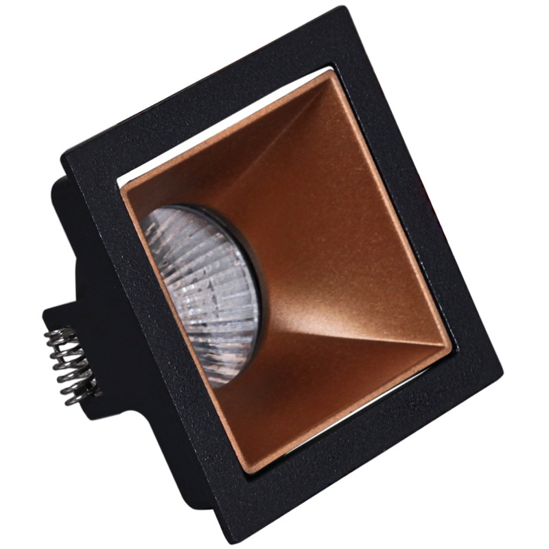 Встраиваемый светильник Reluce 16086-9.0-001PT MR16 BK+ROSE GD в Санкт-Петербурге