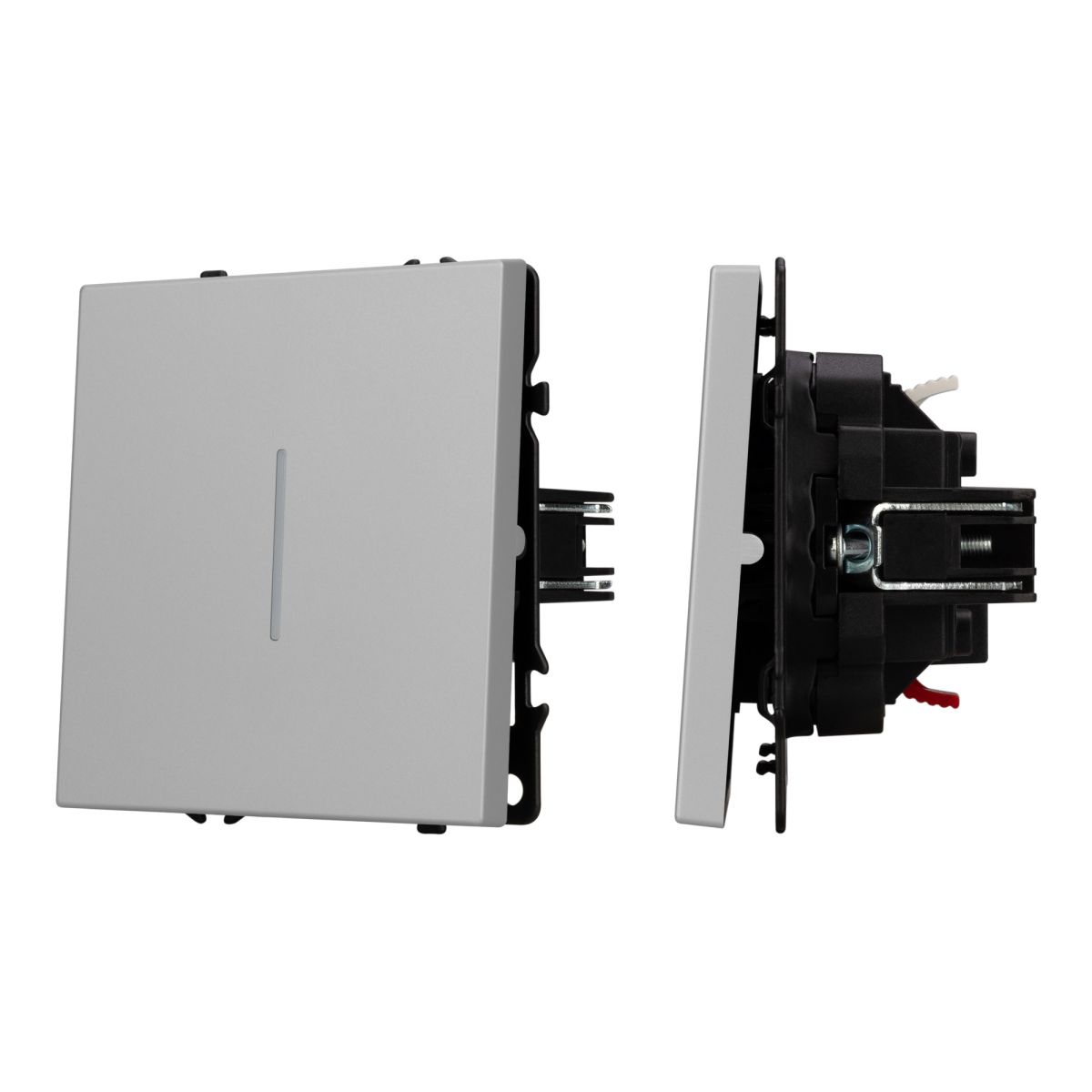 Выключатель проходной 1 кл подсветка софт-тач никель Arlight SWT-MKP1-SFPL-L-IS (250V, 10A) 059431(1) в #REGION_NAME_DECLINE_PP#