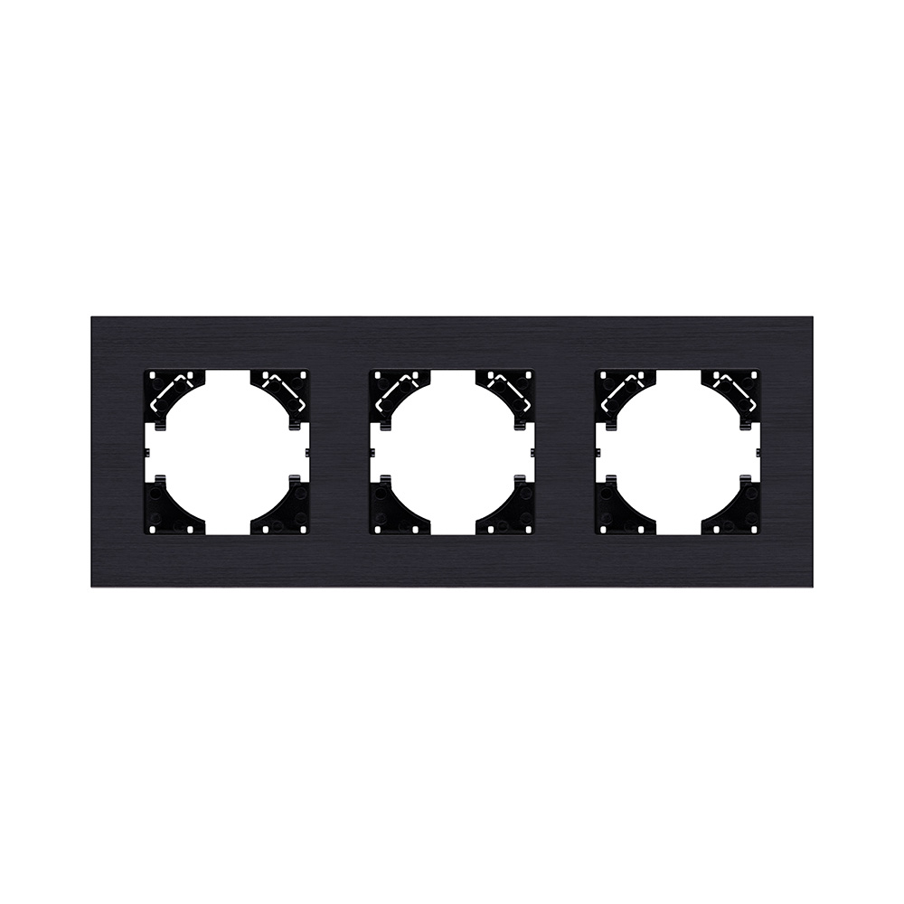 Рамка 3-постовая, черный Kollinger Reflex AL RA3BK в #REGION_NAME_DECLINE_PP#