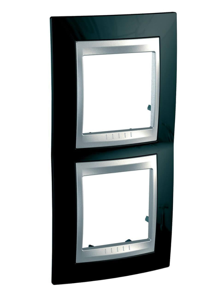 Рамка 2-постовая вертикальная Schneider Electric Unica Top MGU66.004V.093 в Санкт-Петербурге