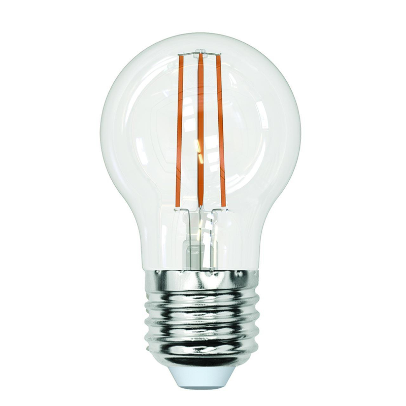 Лампа светодиодная филаментная (UL-00005907) Uniel E27 13W 3000K прозрачная LED-G45-13W/3000K/E27/CL PLS02WH в Санкт-Петербурге