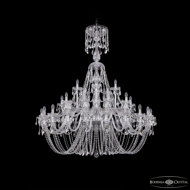 Подвесная люстра Bohemia Ivele Crystal 1406/20+10+5/530/XL-170 Ni в Санкт-Петербурге