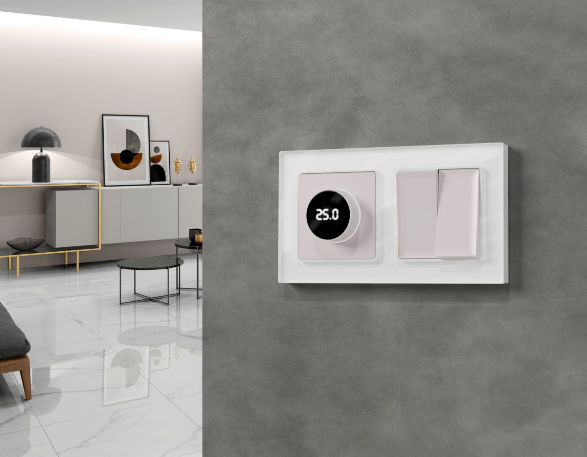 Комплект механизма 2-клавишного перекрестного выключателя 10A-250V Alfa Жемчуг Quant Ambrella Volt MA203030 (AP2030, VM125) в Санкт-Петербурге