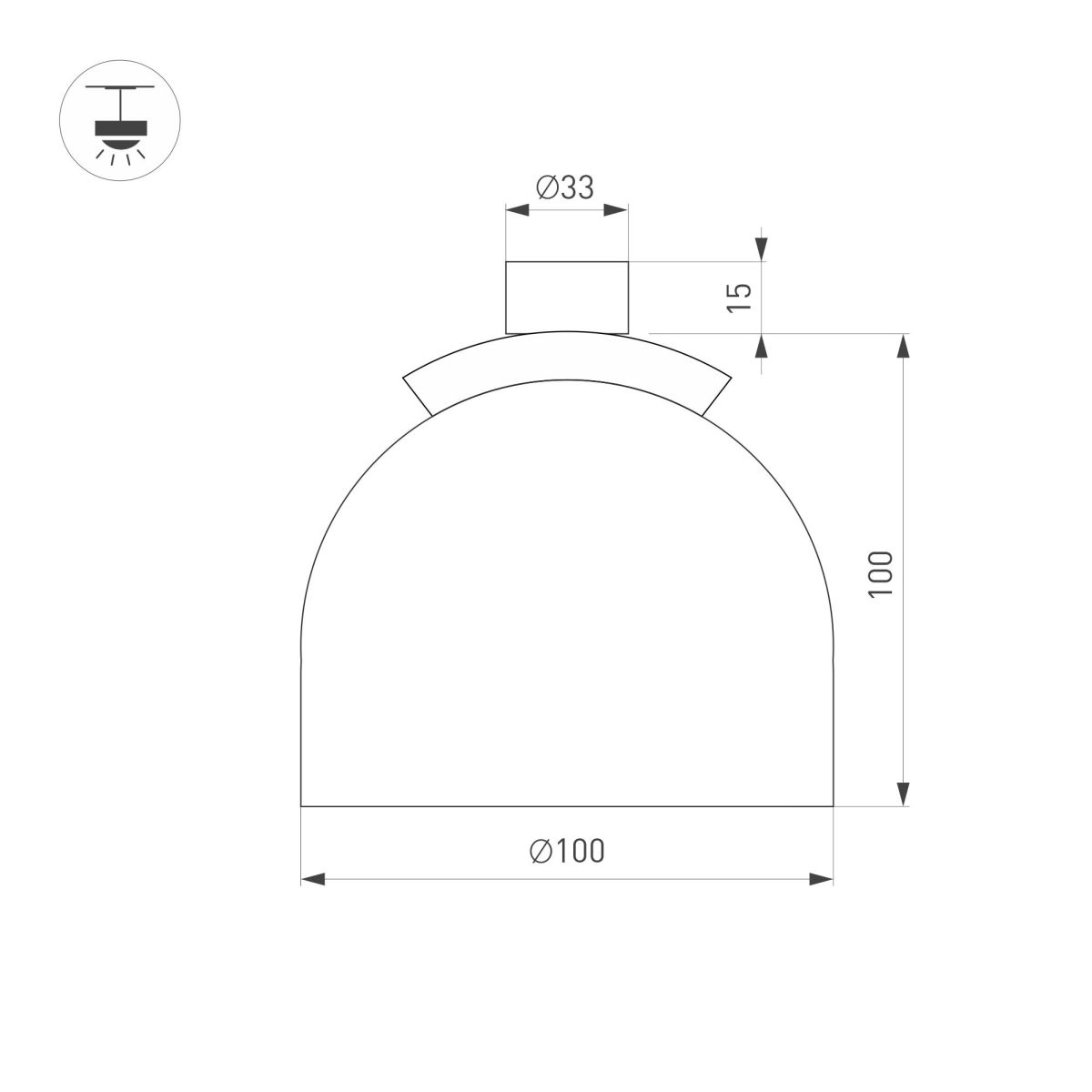 Трековый светильник Arlight ART-INBELT-CUP-R100-8W Day4000-MIX (BK, 90 deg, 48V, DALI) 051177 в Санкт-Петербурге