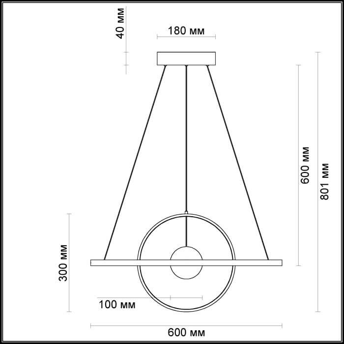 Подвесной светодиодный светильник Odeon Light Lond 4031/40L в Санкт-Петербурге