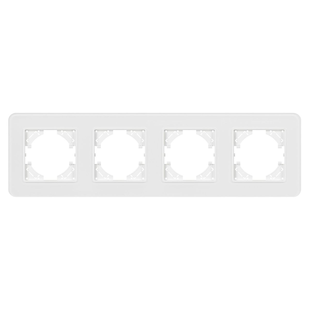 Рамка на 4 поста стеклянная Arlight FRM-OMALI-GS-4-WH 049700 в Санкт-Петербурге