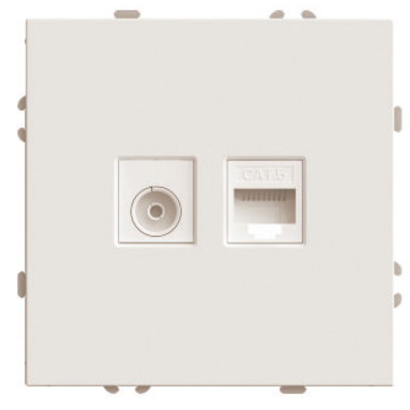 Розетка TV + компьютерная RJ-45 (механизм) Stekker Эмили RST00-5106-08 кашемир soft touch 49898 в Санкт-Петербурге