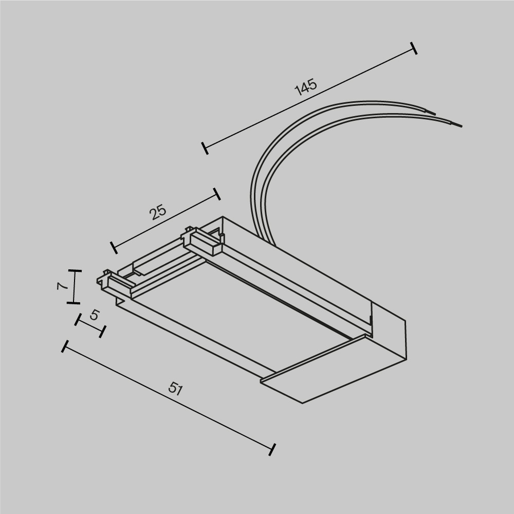 Ввод питания Maytoni Accessories for tracks Radity TRA084B-11W в Санкт-Петербурге