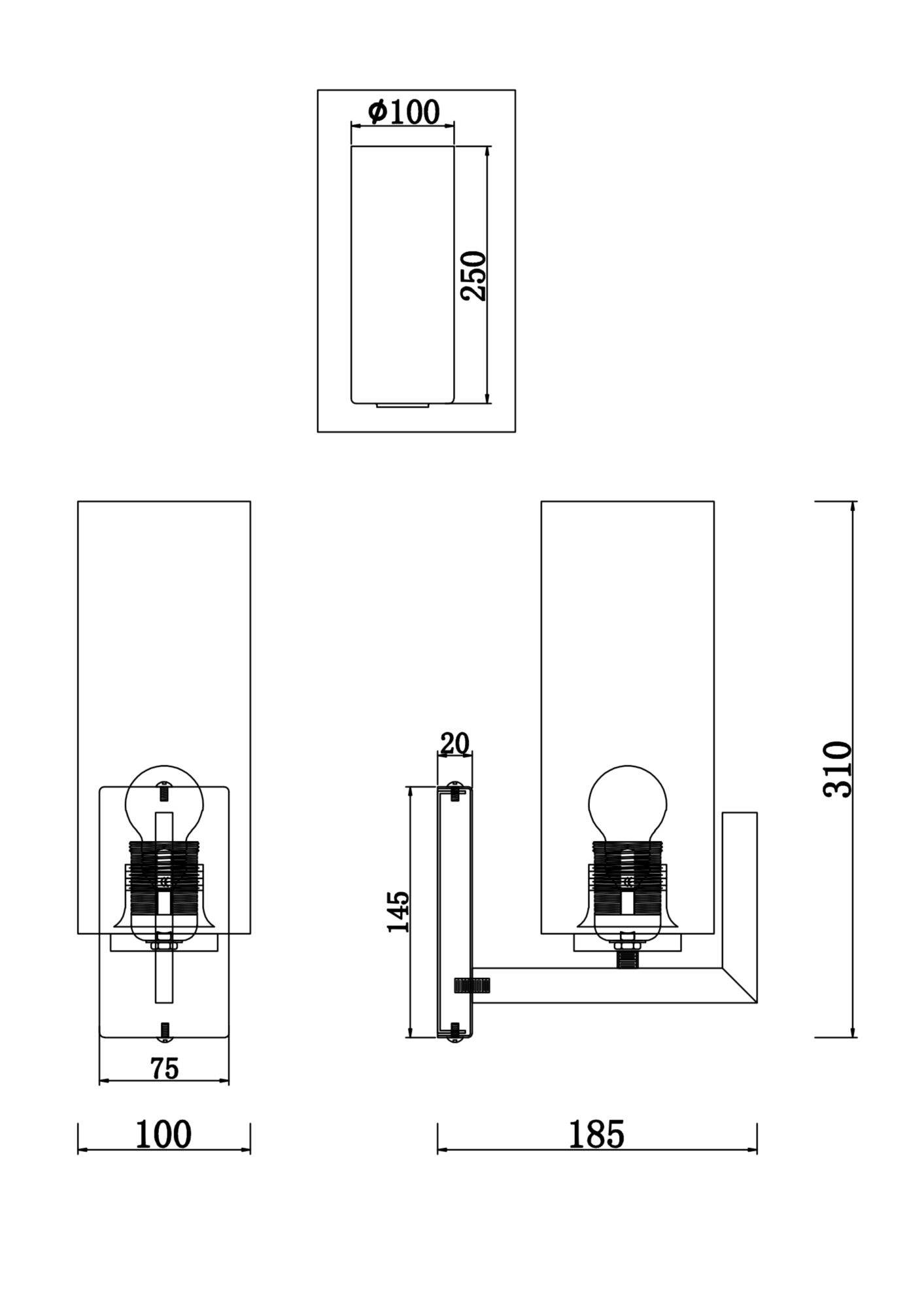 Бра Maytoni Fortano MOD089WL-01BS в Санкт-Петербурге