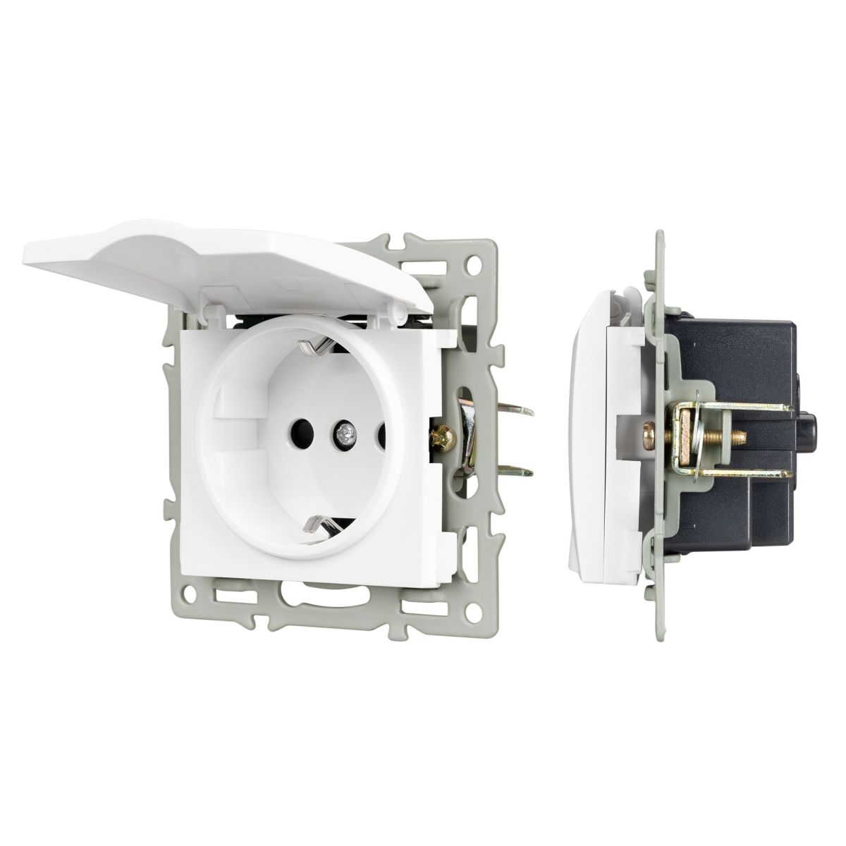 Механизм розетки влагозащищённый Arlight SCT-MCP-PL-WH (250V, 16A) 043745 в Санкт-Петербурге