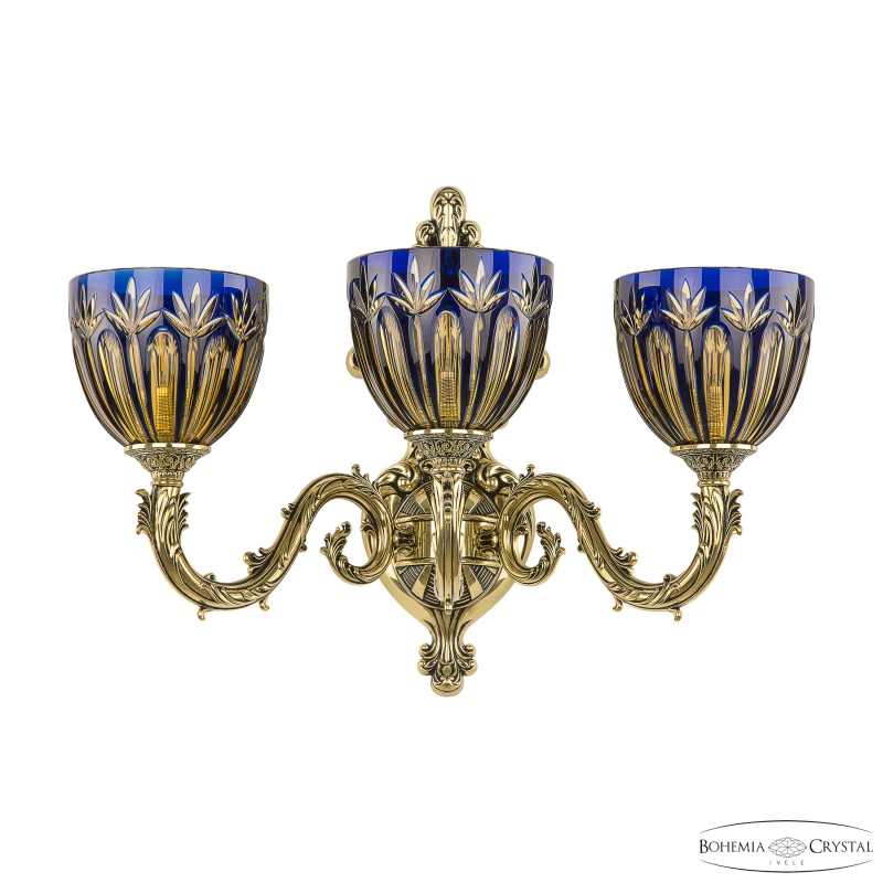 Бра Bohemia Ivele Crystal Florence 7101B15/3/210 GB P1 U Amber-Blue/H-1I в Санкт-Петербурге