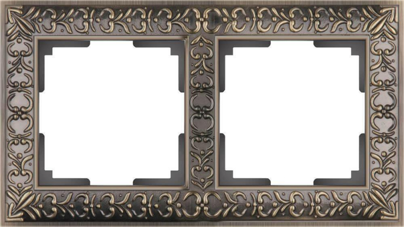 Рамка Werkel Antik на 2 поста бронза WL07-Frame-02 4690389054365 в #REGION_NAME_DECLINE_PP#