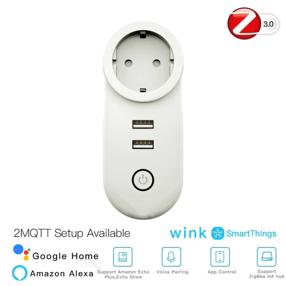 Розетка 1-пост. Moes Smart Socket Zigbee 110-240В 16А ZP-LZ-EU2U в #REGION_NAME_DECLINE_PP#