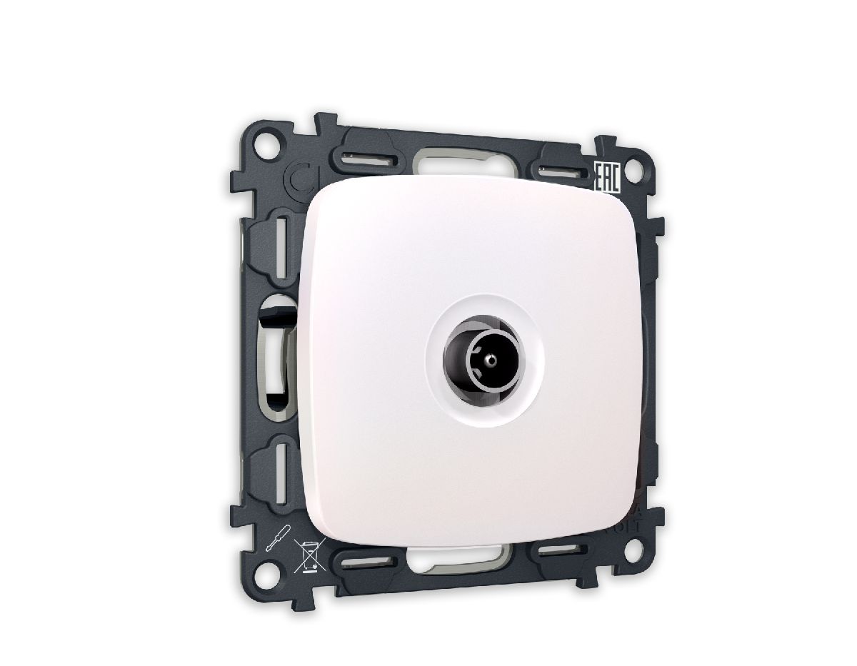 Комплект механизма TV розетки оконечной 50-870 MHz 1dB Ambrella Volt Omega MO213010 в Санкт-Петербурге