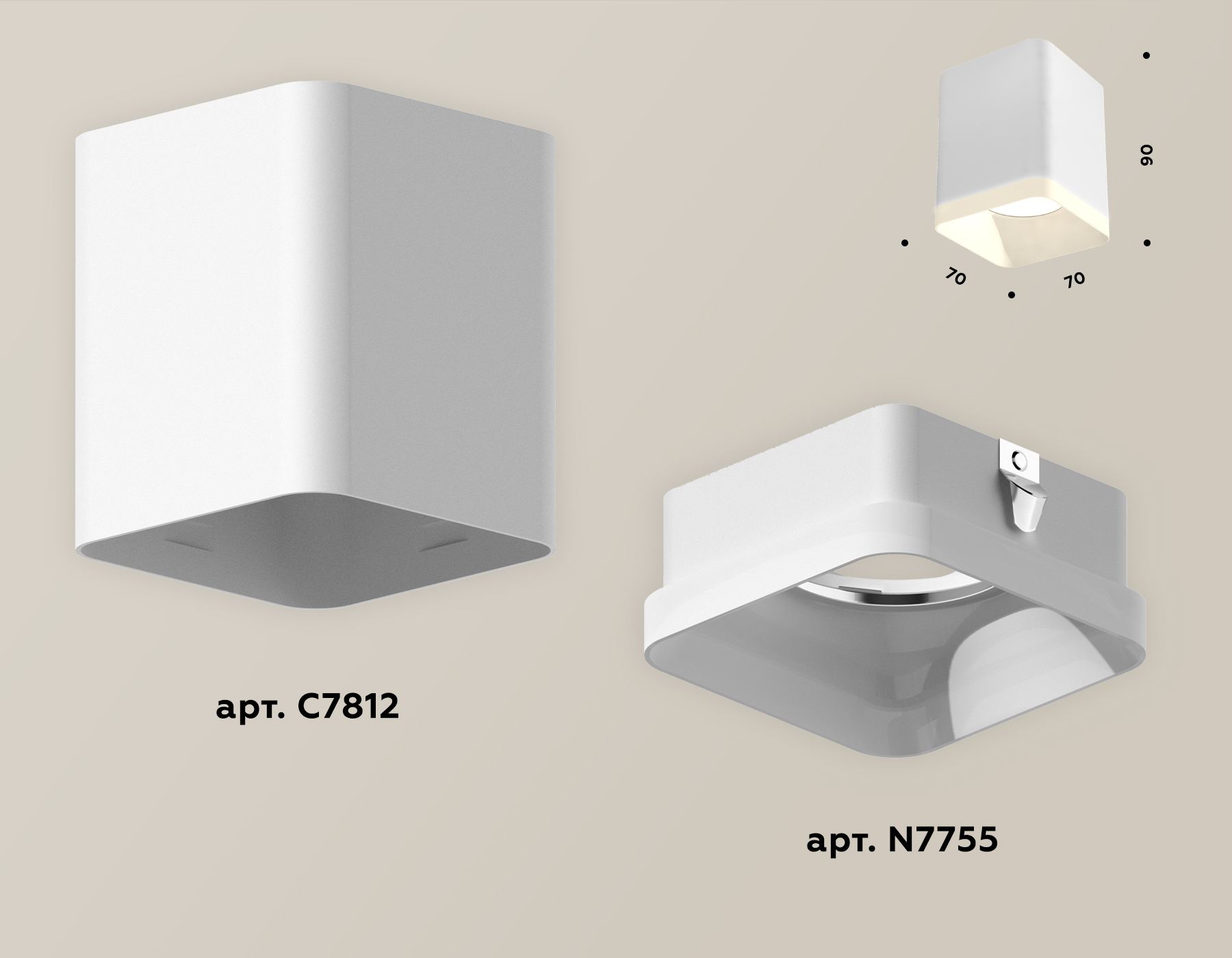 Потолочный светильник Ambrella Light Techno Spot XS7812021 (C7812, N7755) в Санкт-Петербурге