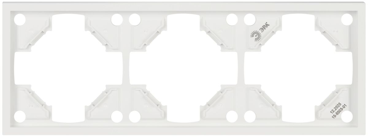 Рамка для розеток и выключателей ЭРА Galaxy 15-5003-01 на 3 поста белый Б0070854 в Санкт-Петербурге
