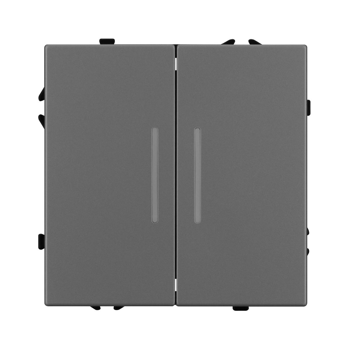 Механизм выключателя двухклавишный проходной Arlight LED SWT-NOBE-MKP2-SFPL-L-GR (230V, 10A) 054269 в #REGION_NAME_DECLINE_PP#