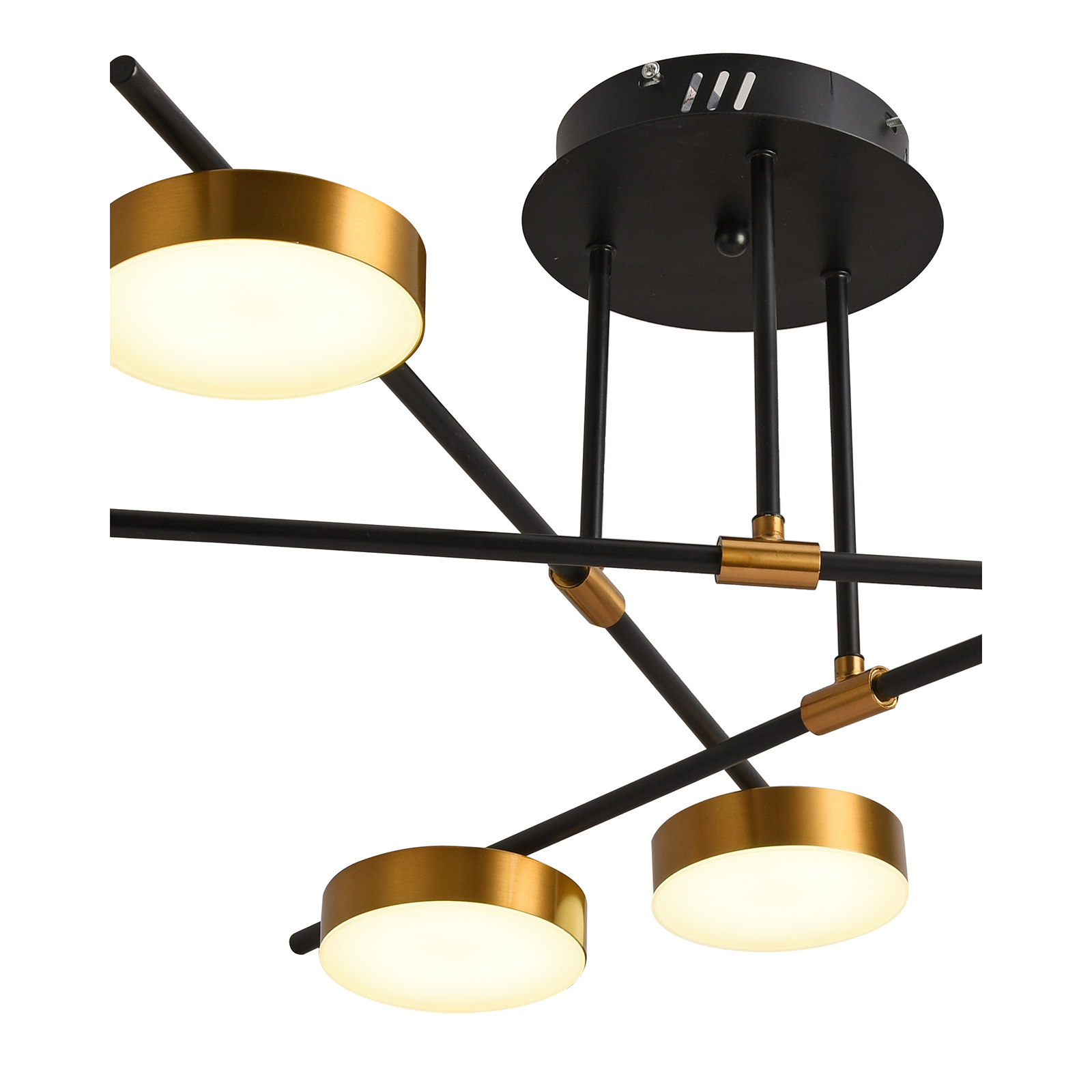 Потолочная люстра Natali Kovaltseva LED LAMPS 81101/6C GOLD BLACK в Санкт-Петербурге