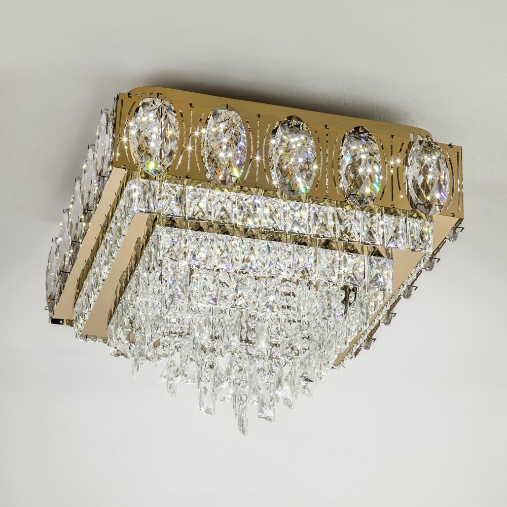 Потолочная люстра LED4U L9438-500-500 GD с УД в Санкт-Петербурге