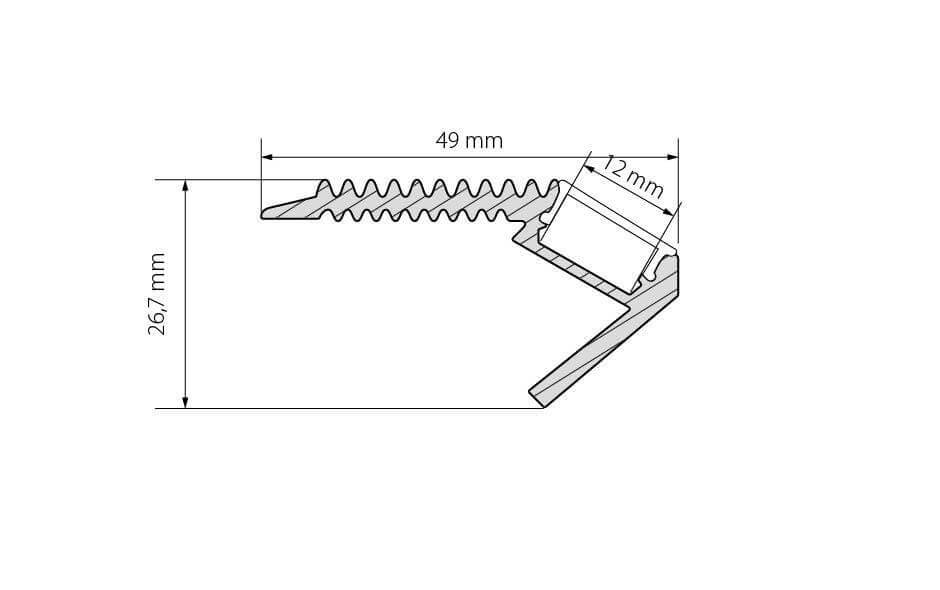 Профиль Arlight ARH-STAIR-W47-2000 ANOD 016148 в Санкт-Петербурге