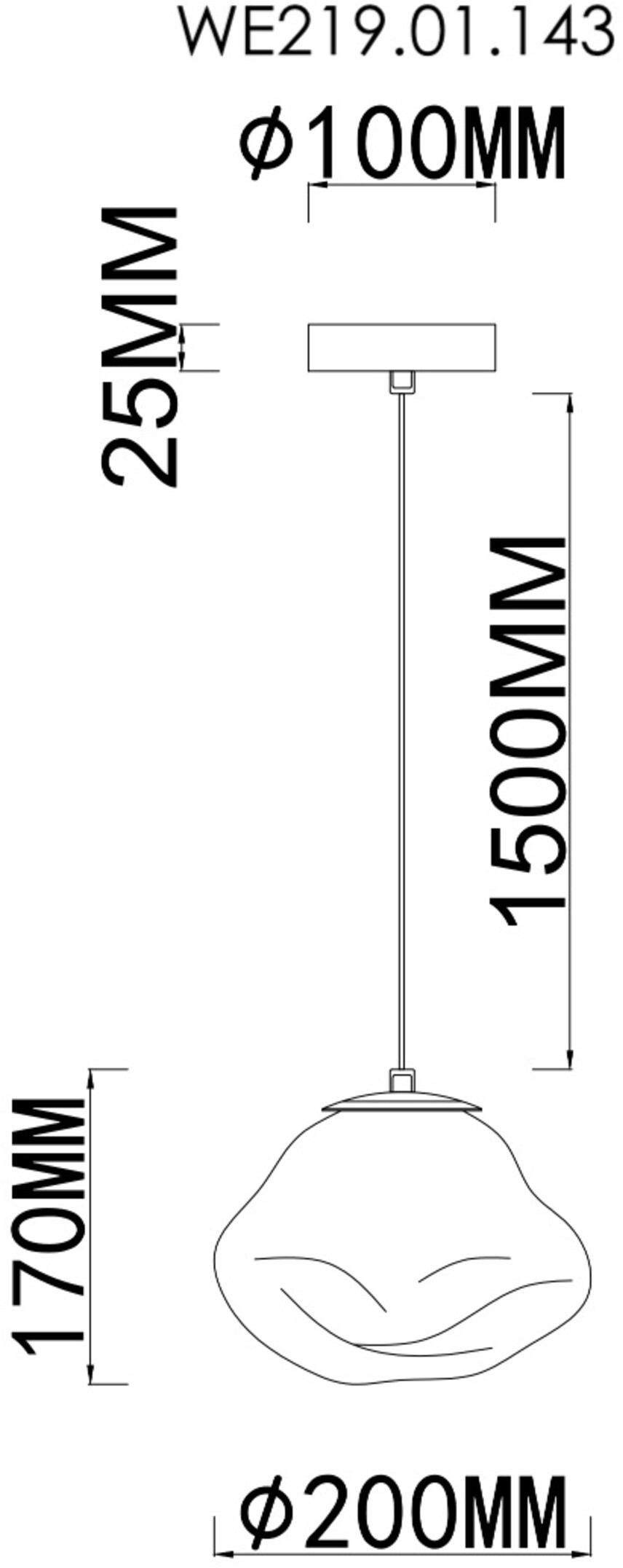 Подвесной светильник Wertmark Isola WE219.01.143 в Санкт-Петербурге