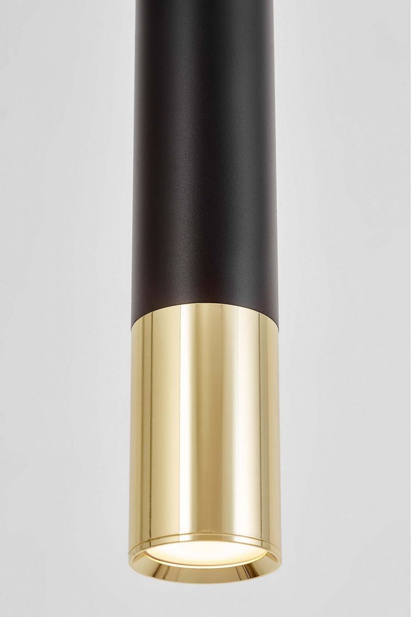 Подвесной светильник Lumina Deco Tuba LDP 1101-300 BK+GD в Санкт-Петербурге