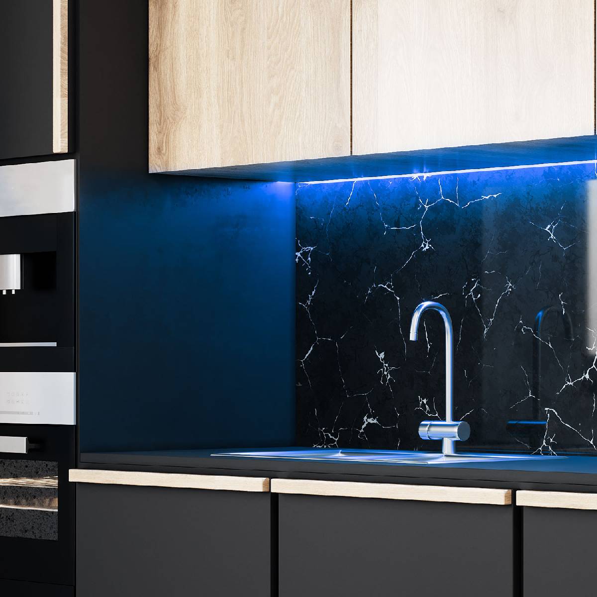 Светодиодная влагозащищенная лента Gauss 4,8W/m 60LED/m 2835SMD синий 5M 311000505 в Санкт-Петербурге
