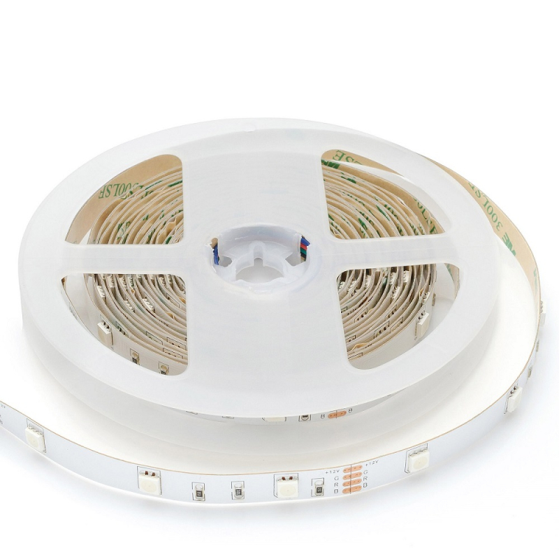 Светодиодная лента Apeyron 12В ЭКО 7,2Вт/м smd5050 30д/м IP20 5м RGB LSE-159 в Санкт-Петербурге