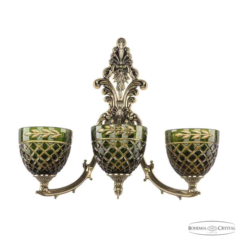 Бра Bohemia Ivele Crystal Verona 7211B15/3/210 GB P1 U Amber-Green/H-1J в Санкт-Петербурге