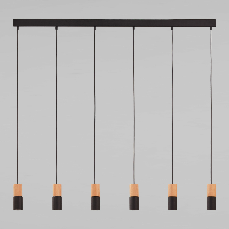 Подвесная люстра TK Lighting 6312 Elit Black Wood в Санкт-Петербурге