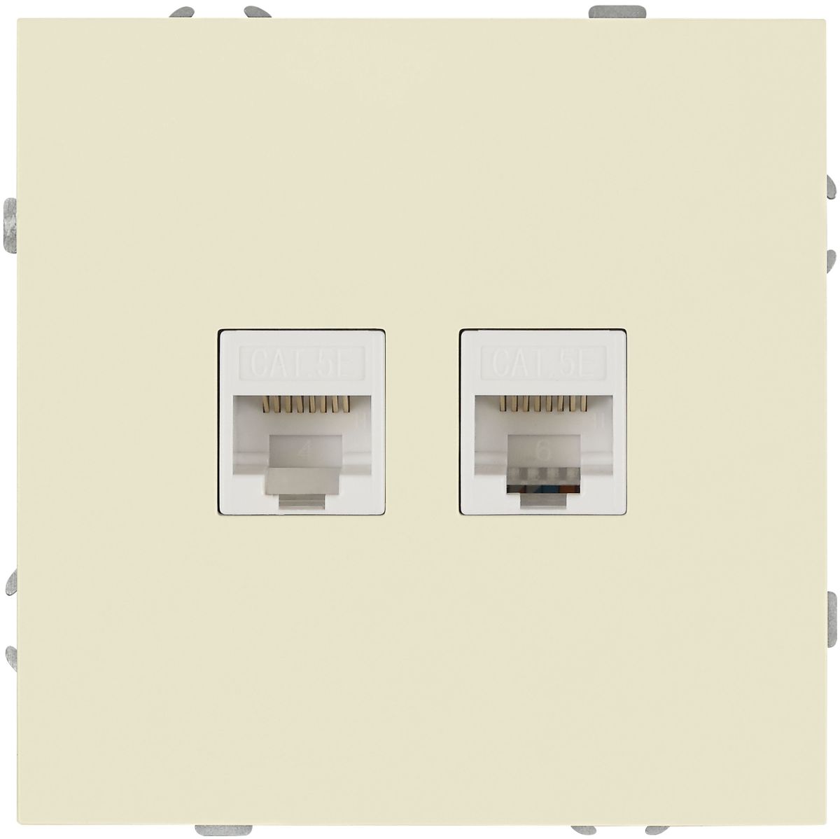 Розетка Эра Galaxy 15-3108-02 информационная двойная 2XRJ45 IP20 слоновая кость Б0070758 в Санкт-Петербурге