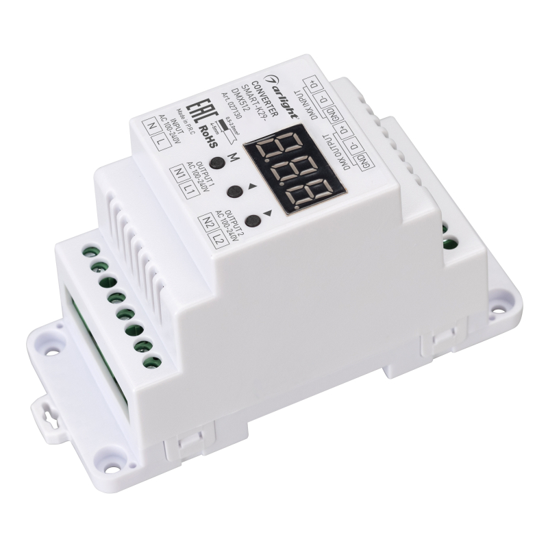 Конвертер Arlight Smart-K29-DMX512 (230V, 2x1.2A, Triac, Din) 027130 в #REGION_NAME_DECLINE_PP#