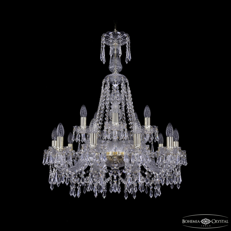 Подвесная люстра Bohemia Ivele Crystal 1403/10+5/240/XL-80 G в Санкт-Петербурге