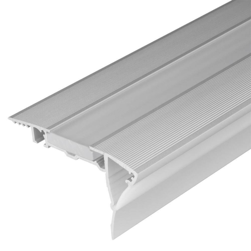 Профиль с экраном Arlight ALU-STAIR-DK-2000 ANOD+FROST 015473 в Санкт-Петербурге