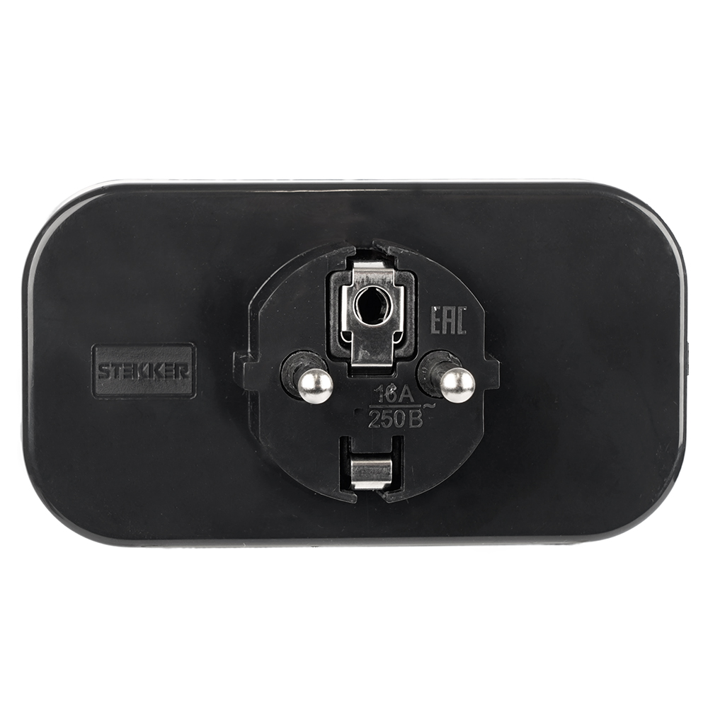 Разветвитель сетевой 2-местный Stekker 250V 16A ABS ADP16-22-20 50680 в #REGION_NAME_DECLINE_PP#