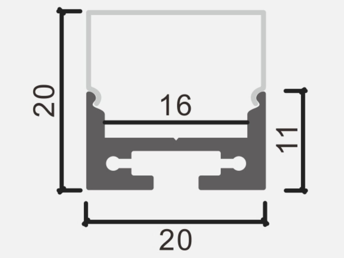Профиль накладной с рассеивателем (экраном) SWG Pro LS.1911 00-00045273 в Санкт-Петербурге