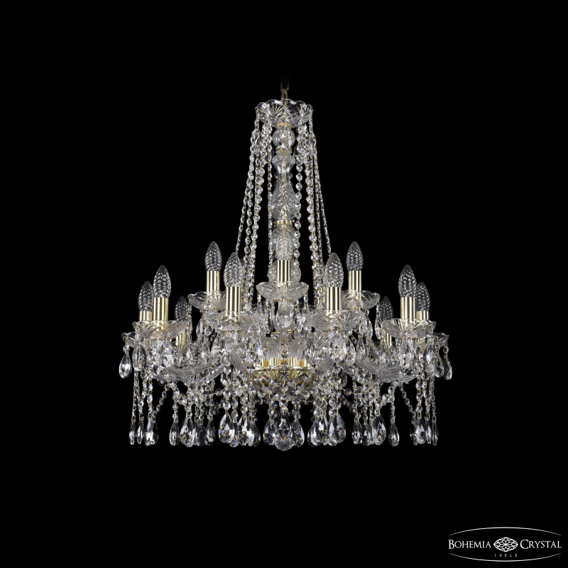 Подвесная люстра Bohemia Ivele Crystal 1413/10+5/220/h-71 G в Санкт-Петербурге