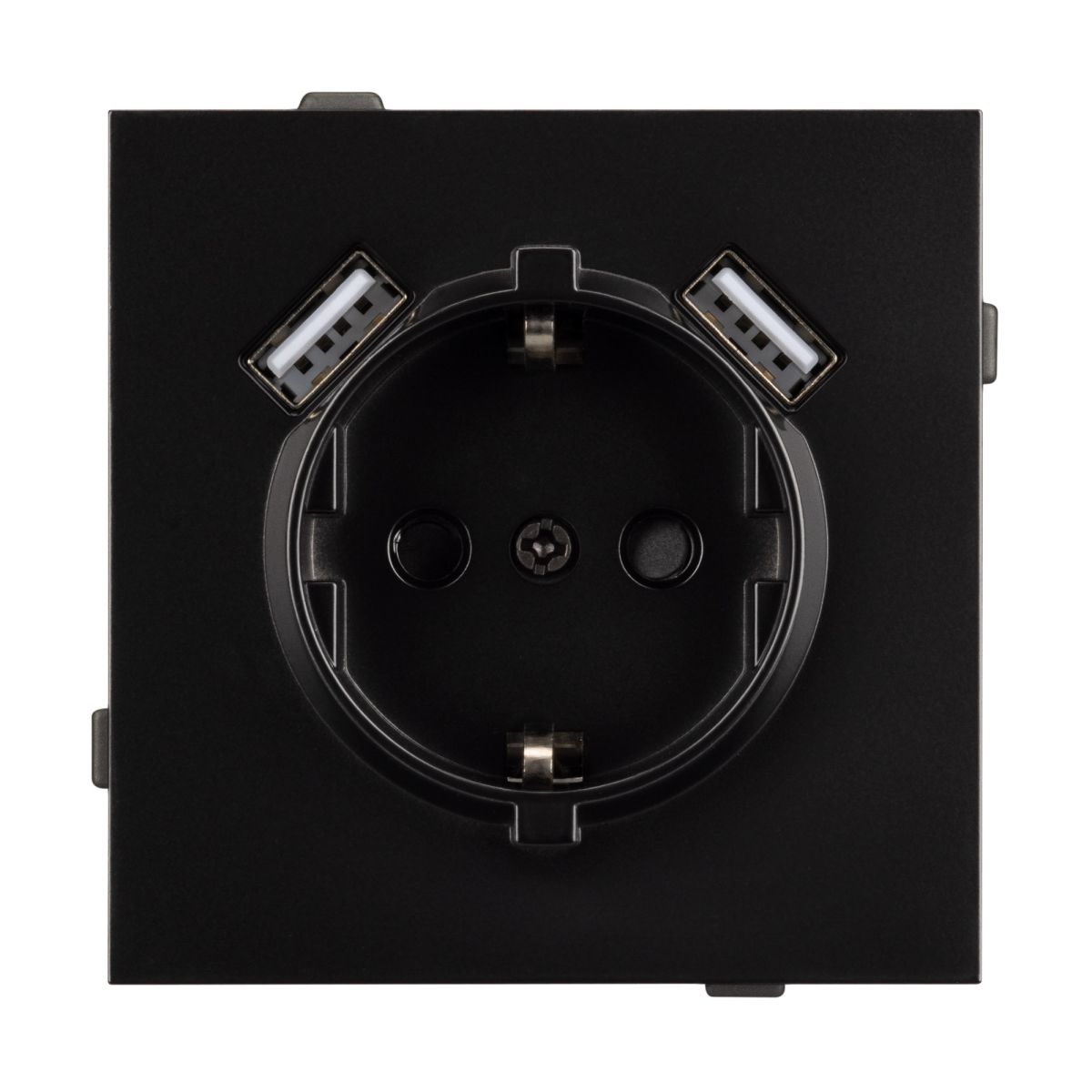 Механизм розетки с USB зарядкой Arlight SCT-TENDO-MUAA-PL-BK (230V, 16A) 054083 в Санкт-Петербурге