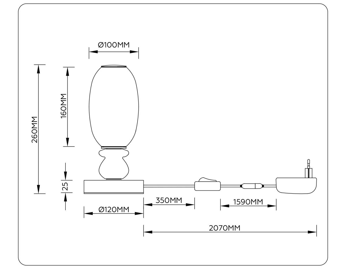 Настольная лампа Ambrella Light High Light Ceramo Modern LH53154 в #REGION_NAME_DECLINE_PP#